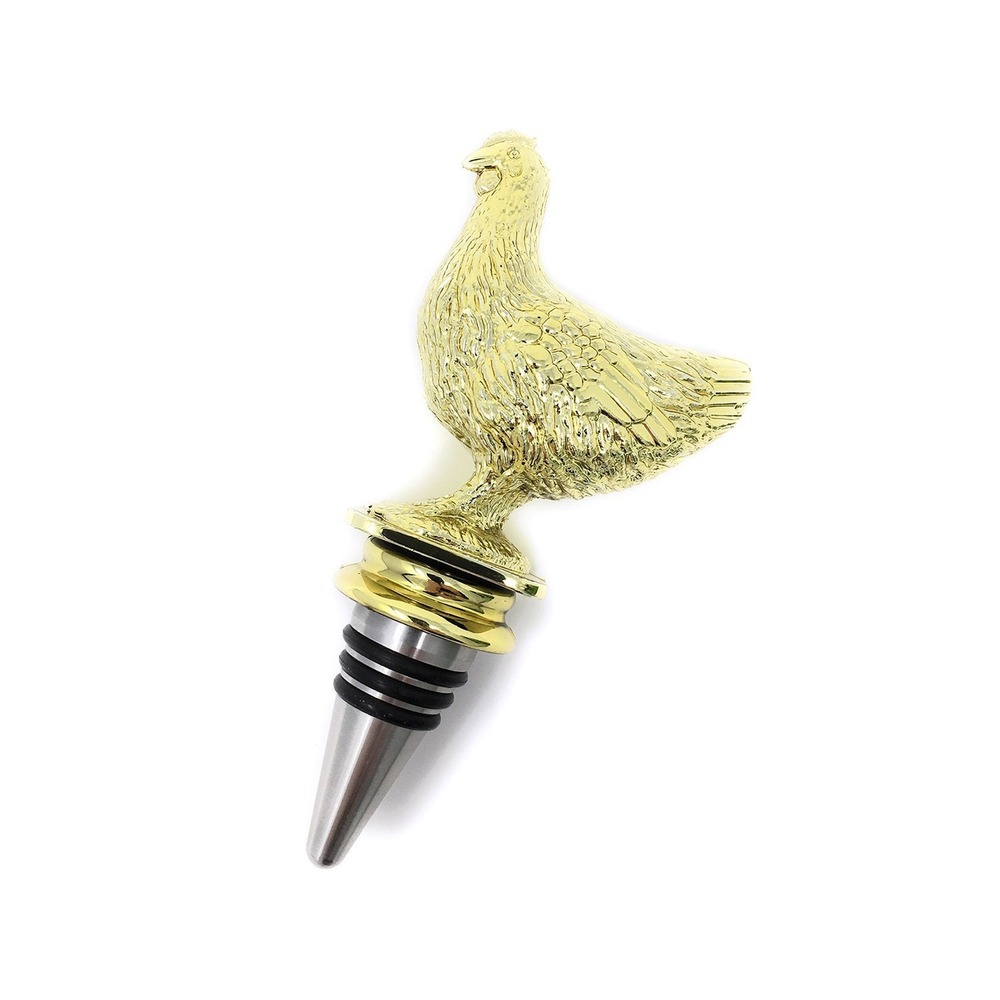 Handmade Bottle Stopper made from Repurposed Chicken Trophy
